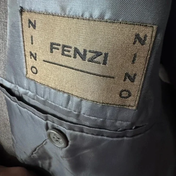 Nino Fenzi Men's Blazer 44S Gray Lanificio di Schio Merino Wool Sport Coat Italy